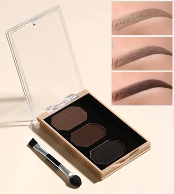 Latixmat Eyebrow Palette Waterproof Eyebrow Filler Eyebrow Making Kit with Brush 7.2 g(Multicolor)