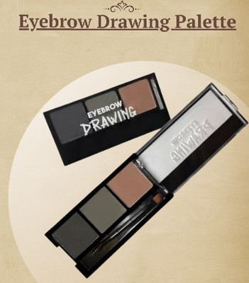 SEUNG Eyebrow Drawing Palette 3 Shades Define and Fill the Eyebrows,Non-Transfer 7.2 g(MULTI COLOR)