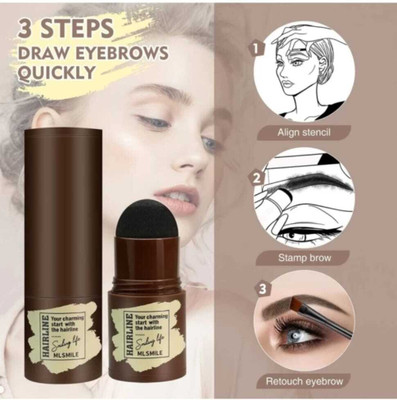 mkldsrh Eyebrow Stamp Shaping Kit One Step Brow Stamp Waterproof Eyebrow Stencil 10 g(multishade)