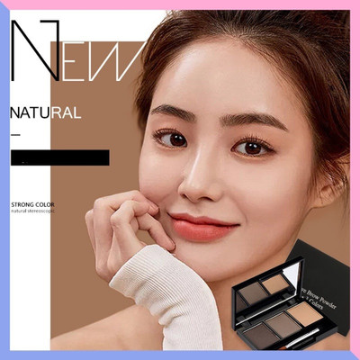 NADJA New 3 In 1 Black and Brown Eyebrow Powder Palette 7.2 g (MULTI COLOR) 7.2 g(MULTI COLOR)