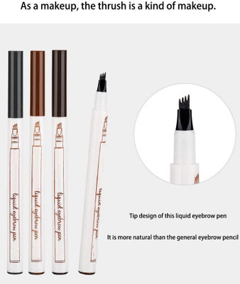 HUZURLU BEST FOR EYE BROW MAKE UP BLACK BOLD EYE BROW PENCIL 4 ml(black, brown, dark brow, gray)