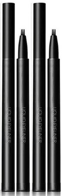 Latixmat 3 Tip Long-lasting Waterproof Brow Gel and Tint Dye Cream for Eye Makeup 1 ml(Black)