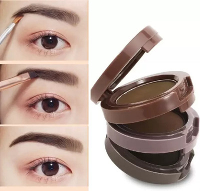 SHENY COLORS new Mini 3 Color eyebrow Powder Palette Waterproof 4.8 g(multicolors)