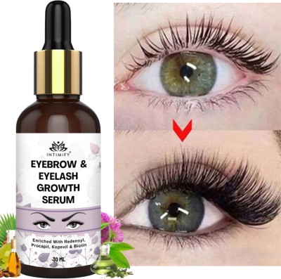 INTIMIFY Eyebrow & Eyelash Growth Oil For Women Enriched with Natural Ingredients 30 ml(White)