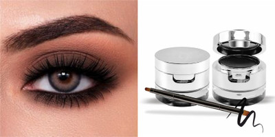 GABBU 2-in-1 Gel Kajal Eyeliner Cake-24-Hour Long-Lasting// 7 g(black)