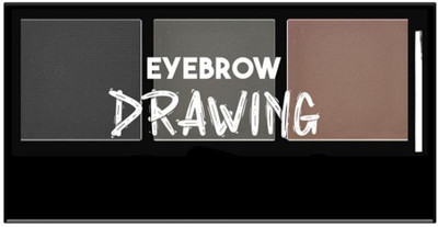 ELIIOUS Eyebrow Drawing Palette 3 Shades Eyebrow Palette 20 g((Dark Grey, Cloudy Grey, Ironside Grey))