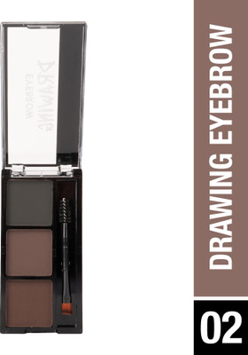 Hilary Rhoda Drawing Eyebrow Palette | 3 Natural Shades & Comes with Spoolie | Waterproof - 7.2 g(Shade -02)