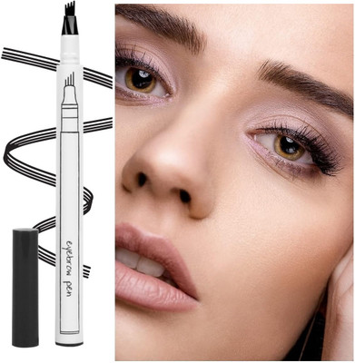 THTC Sweat Resistant 4 Micro-Fork Tip Eyebrow Pen 1 ml(Black)