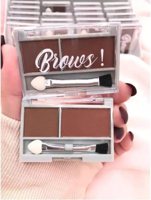 Yuency powder cake eyebrow cream eyebrow make up palette 3.6 g(BROWN)