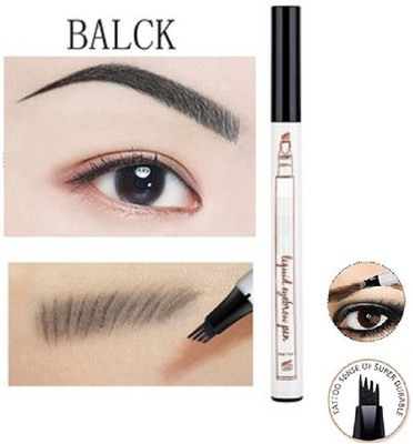 AFARAXIA Eyebrow Pencil Waterproof Fork Tip Brow Pencil 1 ml(Black)