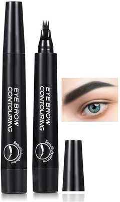 nn perfect new color shade water proof matte black eyebrow filer pen pack of 1 2 g(BLACK)