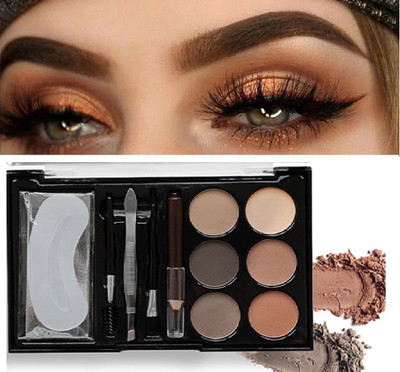 GABBU Eyebrow Styling Kit with 5 Highly Pigmented Shades &Spoolie,Eyebrow Pencil brush 16 g(multicolor)