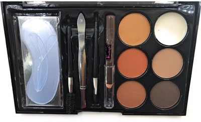 feelhigh professional 13 in 1 Eyebrow Define Brows Contour Powder- SET-1 1 g(Multicolor)