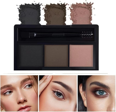 USBK Waterproof Eyebrow palette & Long lasting Eyebrow Filler with Brush 7.2 g(MULTI-COLOR)