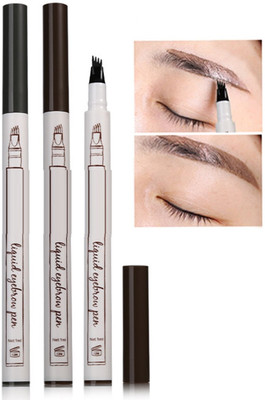 HUZURLU Browfill Eyebrow Pen-3PCS 3 ml(BLACK)