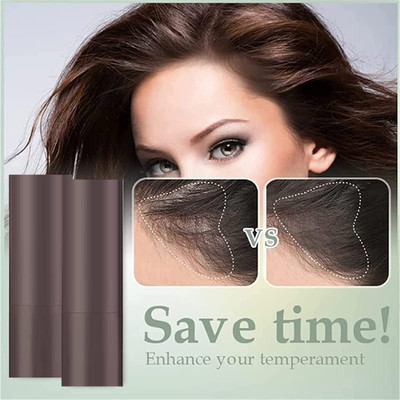 MYEONG Waterproof One Step Brow Stamp Makeup Powder, Reusable Eyebrow 10 g(Dark Brown)