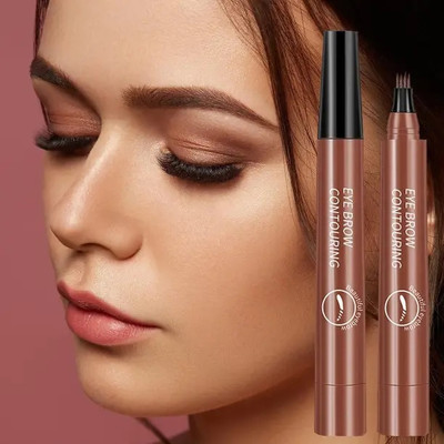 GABBU Tattoo Eyebrow Pen Four Tips Long-Lasting Waterproof Brow And Tint 1 g(brown)