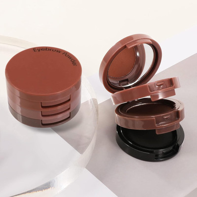 YAWI Professional 3-in-1 Eyebrow Drawing Palette Smudgeproof Eyebrow Palette 4.5 g(Multicolour)