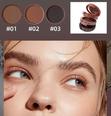 HUZURLU Brow Definer Powder Eyebrow Filler to Shape Perfect Brow 4.5 g(MULTICOLOR)