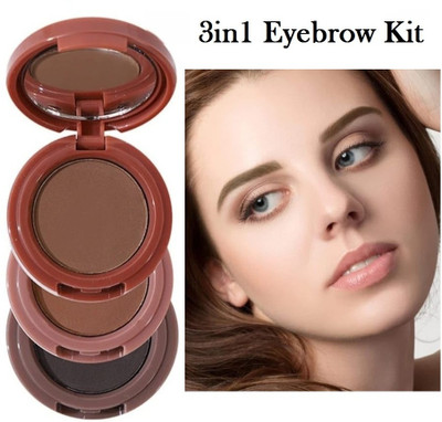 GABBU 3 IN 1 Eyebrow Enhancer Palette For Women 5 g(multi color)
