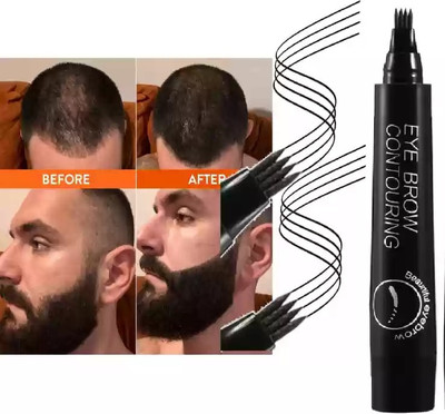 Jiwoo eyebrow & beard liquid makeup pen | microblading clear eyebrow pen 2.5 g(BLACK)