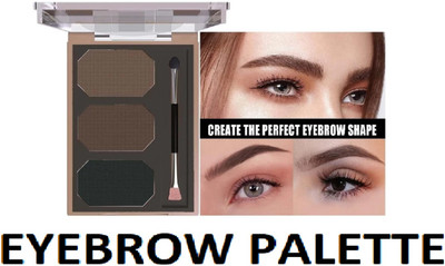 Neycare smudged proof new eyebrow palette long lasting using pack of 1 9 g(MULTI COLOR)