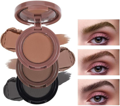 GFSU - GO FOR SOMETHING UNIQUE 3 Multi Colors Eyeshadow Palette Waterproof Light Brown Eyebrow Enhancer 5 g(multi color)