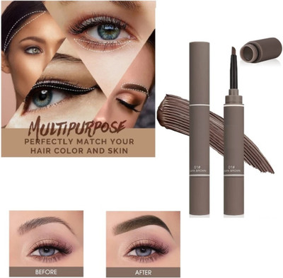 HUZURLU Eyebrow Cream Non-smudge Brown Setting Dye Brows Pen 1.8 g(BROWN)