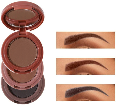 GABBU Best 3 In 1 Black and Brown Eyebrow Powder Palette 4.5 g(multicolor)