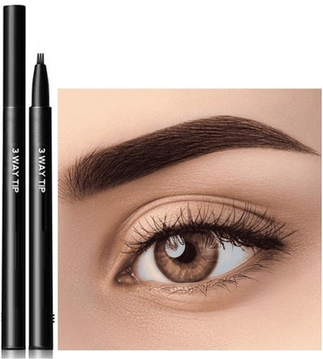 tanvi27 3 Way Tip Liquid Eyeliner Waterproof Multi Purpose Liner 1.2 g(BLACK)