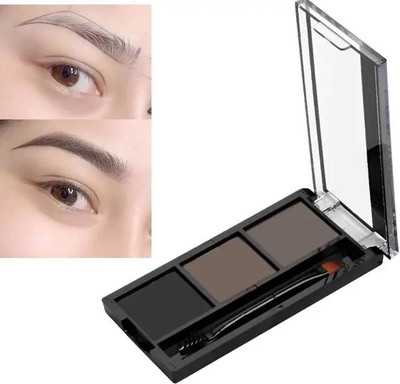 GABBU MULTICOLOR MATTE FINISH 3 IN 1 EYEBROW PALETTE(Multicolor)