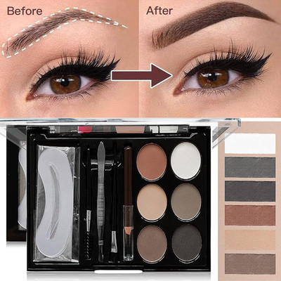 AFARAXIA Eyebrow Styling Kit with 5 Highly Pigmented Shades and 1 Wax 8 g(MULTICOLOR)