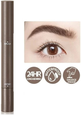 AFARAXIA easy-to-apply cream texture Double-Ended Eyebrow brush pen 1.8 g(Brown)