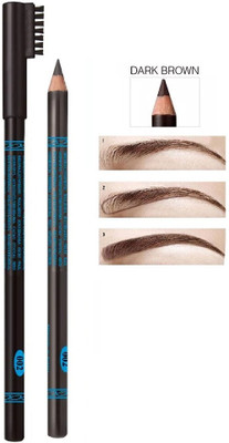 Amaryllis Matte Finish Long Lasting Automatic Eyebrow Pencil & Brush(BROWN)