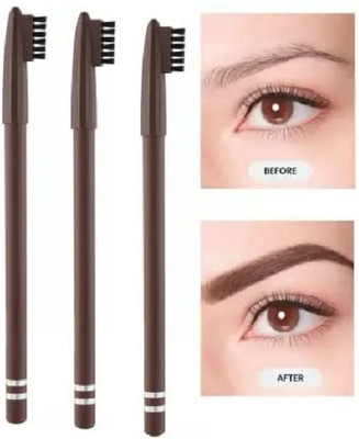 ADJD PERFECT WATERPROOF & LONGLATING EYE BROW PENCIL WITH BRUSH(brown)