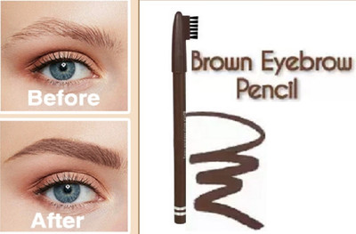 Herrlich Eyebrow Pencils Filling and Outlining Brown Color Eye Brow Pencil(Brown)
