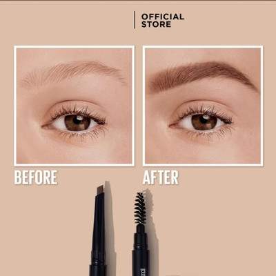SHENYCOLORS EYEBROW PENCIL 2 IN 1 DUAL SIDED PACK OF 1 BROWN USE FOR GIRL(BROWN)