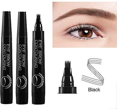 Emijun Brow Pencil Long Lasting Waterproof and Smudge-proof Makeup COMBO(BLACK)