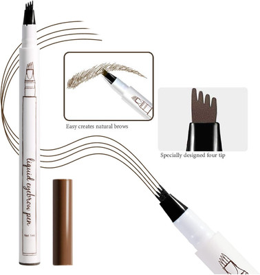 tanvi27 Eyebrow Tattoo Pen with a Micro-Fork Tip Applicator(LIGHT BROWN)