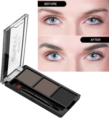 GULGLOW99 Ultimate Eyebrow Drawing Kit with Dual Side Brush, Non Transfer(MULTICOLORS)