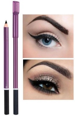 Yuency Perfect black eye brow pencil with comb water proof & long lasting(black)