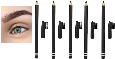 BLUEMERMAID HIGH QUALITY BLACK EYEBROW PENCIL FOR REAL EYEBROW LOOK(BLACK)