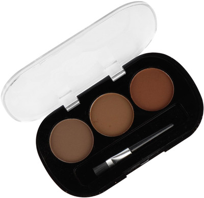 ADJD 3 Color Eyebrow Powder Cake Palette With 1 Brush(MULTI COLOUR)