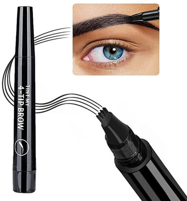 ANAYSHA IMPEX Eyebrow Pen - Microblading Eyebrow Pencil with a Micro-Fork Tip Applicator(Black)