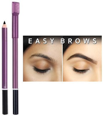 Arcanuy Black eye brow pencil with comb EASY BROWS(black)