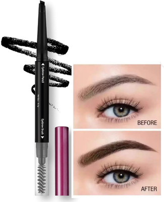 AEPRUY Expert EyeBrow 2-in-1 Brow Filling with Shaping Spoolie(BLACK)