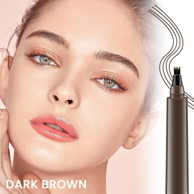 manasona Brown Eyebrow Microblading Pen Waterproof,Long-Lasting Eyebrow Pencil(BROWN)