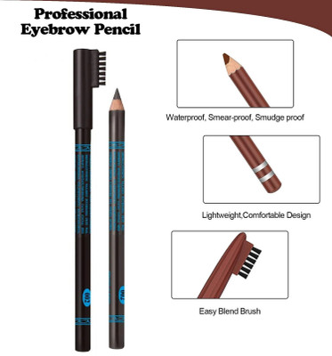 JANOST 3D Long Lasting Automatic Eyebrow Pencil & Brush(BROWN)