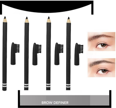 BLUEMERMAID NEW BLACK EYEBROW PENCIL LIKE REAL EYEBROWS(BLACK)
