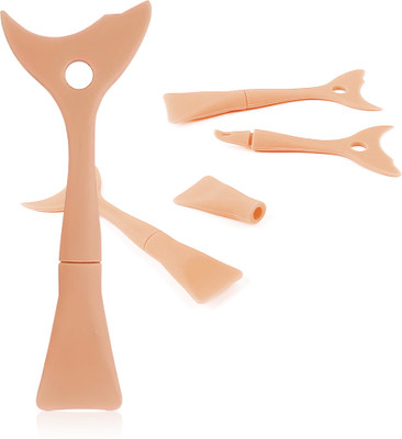 Gleva 3 in 1 Mascara Shield Applicator Reusable Eyeliner Eyelash Eye Makeup Tool(Brown)